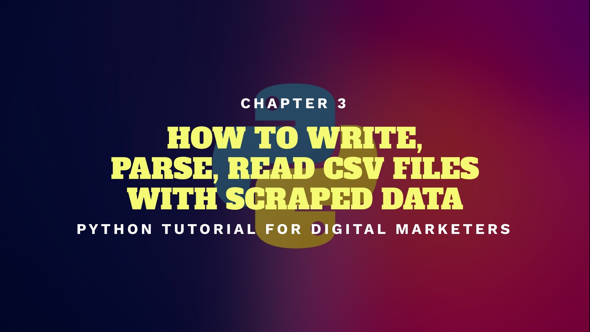Use Python Csv Module To Write Parse Read Update Csv Files 6675